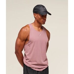 Gymshark Training Tank Top Men Rose Pink Perforated Sleeveless Athletic Small